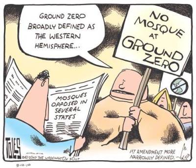 Political cartoon by Tom Toles, Washington Post – published Aug. 10, 2010