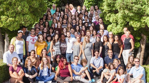 Faculty and students at the Salzburg Academ