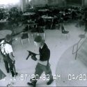The two shooters caught on Columbine’s high school’s security cameras in the cafeteria.